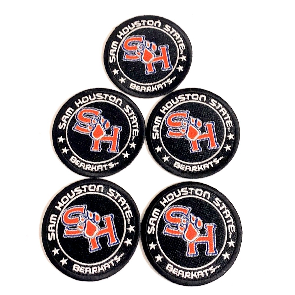 NWOT Lot of 5--SHSU Sam Houston State University Embroidered Patches Size 2 5/8"